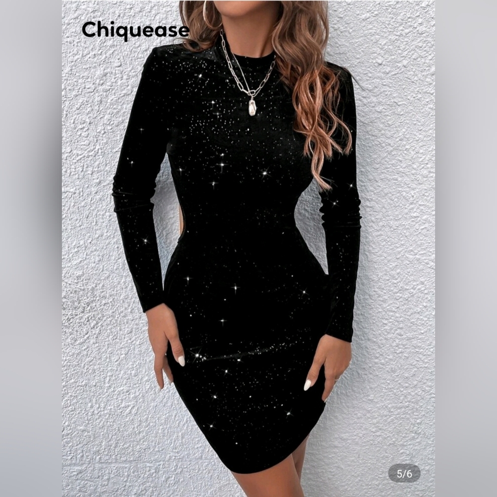Black Sparkle Women's Dress